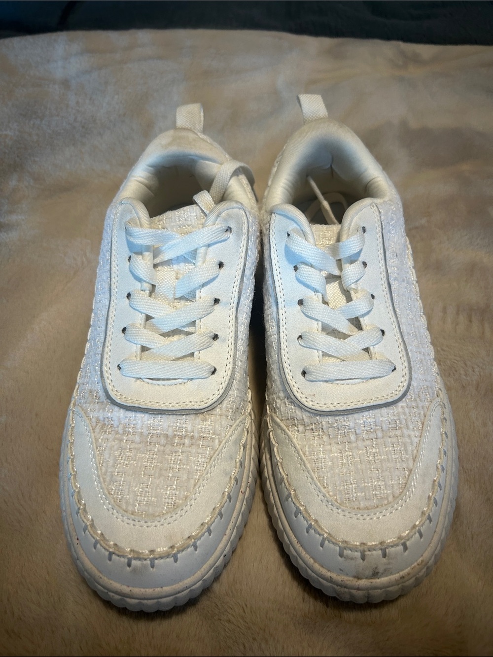 White Platform Fashion Sneakers